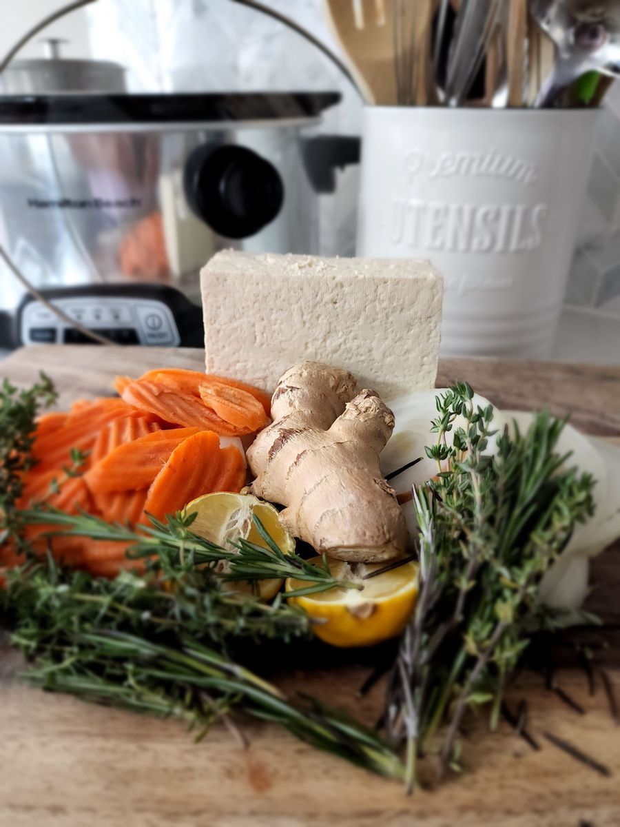 Roots, ginger and herbs