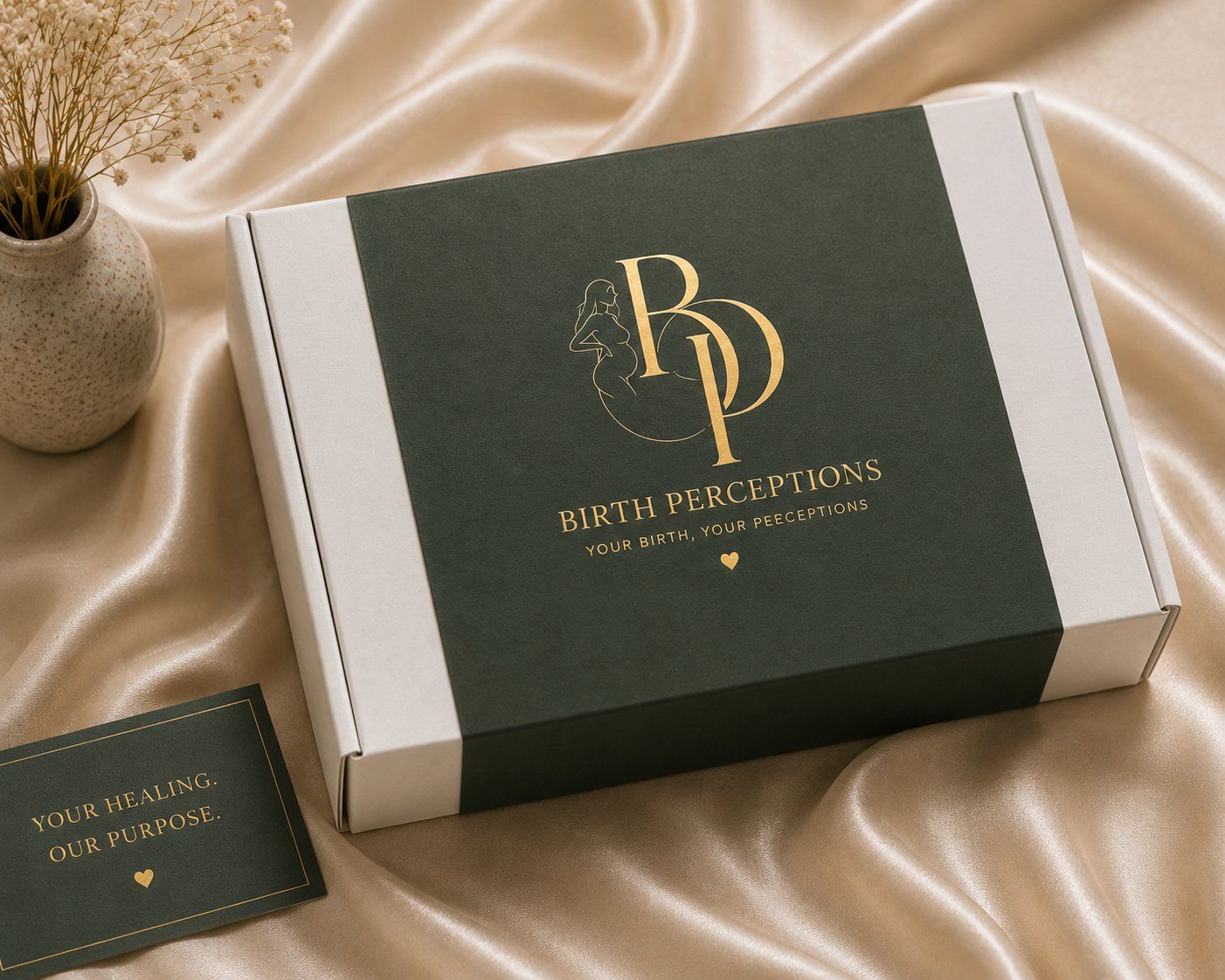 Green and gold mailer